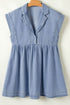 'Eowyn' Denim Mini Dress - Celes Fashion